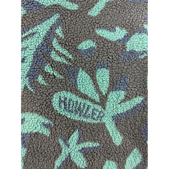 Howler Bros Mens Fleece Vest Tropical Print Pockets Zip Size L - Picture 9 of 10